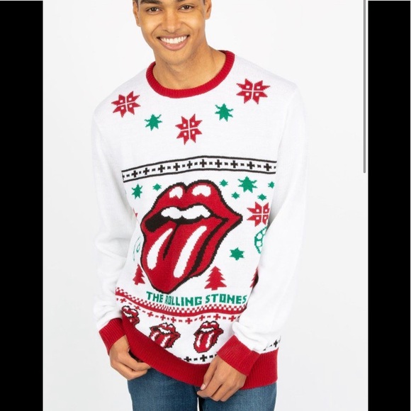 rolling stones christmas sweater